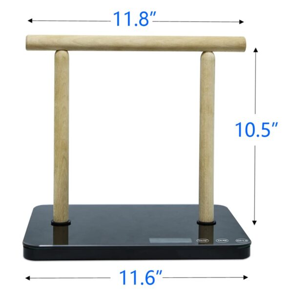 Pet Scale for Birds, Birds Weight Scale for Parrots, Capacity 44lbs(±0.03oz), High Accuracy 1 Gram Scale, Easy Install Bird Training Stand and Perch, Designed for Middle Size Birds Below 20Kgs - Image 2