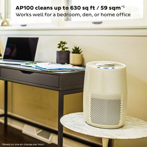 Instant HEPA Quiet Air Purifier, From the Makers of Instant Pot with Plasma Ion Technology for Rooms up to 630ft2; removes 99% of Dust, Smoke, Odors, Pollen & Pet Hair, for Bedrooms & Offices, Pearl - Image 4