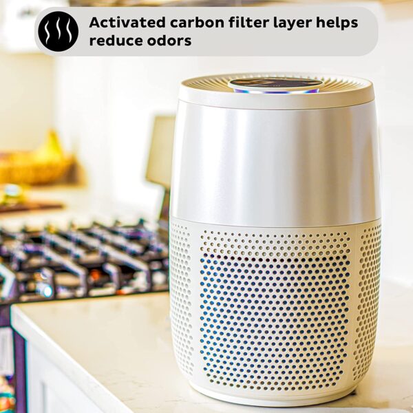 Instant HEPA Quiet Air Purifier, From the Makers of Instant Pot with Plasma Ion Technology for Rooms up to 630ft2; removes 99% of Dust, Smoke, Odors, Pollen & Pet Hair, for Bedrooms & Offices, Pearl - Image 6