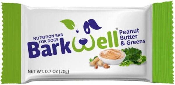 BarkWell Peanut Butter Bars for Dogs, 0.7 Ounce, 16-Pack (Greens) - Image 2