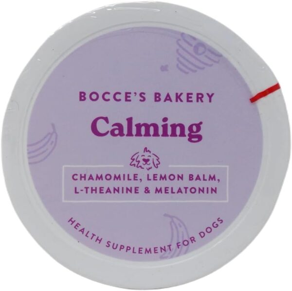 Bocce's Bakery Calming Soft Chews Health Supplement for Dogs with Chamomile, Lemon Balm, L-Theanine & Melatonin (60 Count) - Plus Rope Toy and Fun Animal Facts Booklet Bundle - Image 3